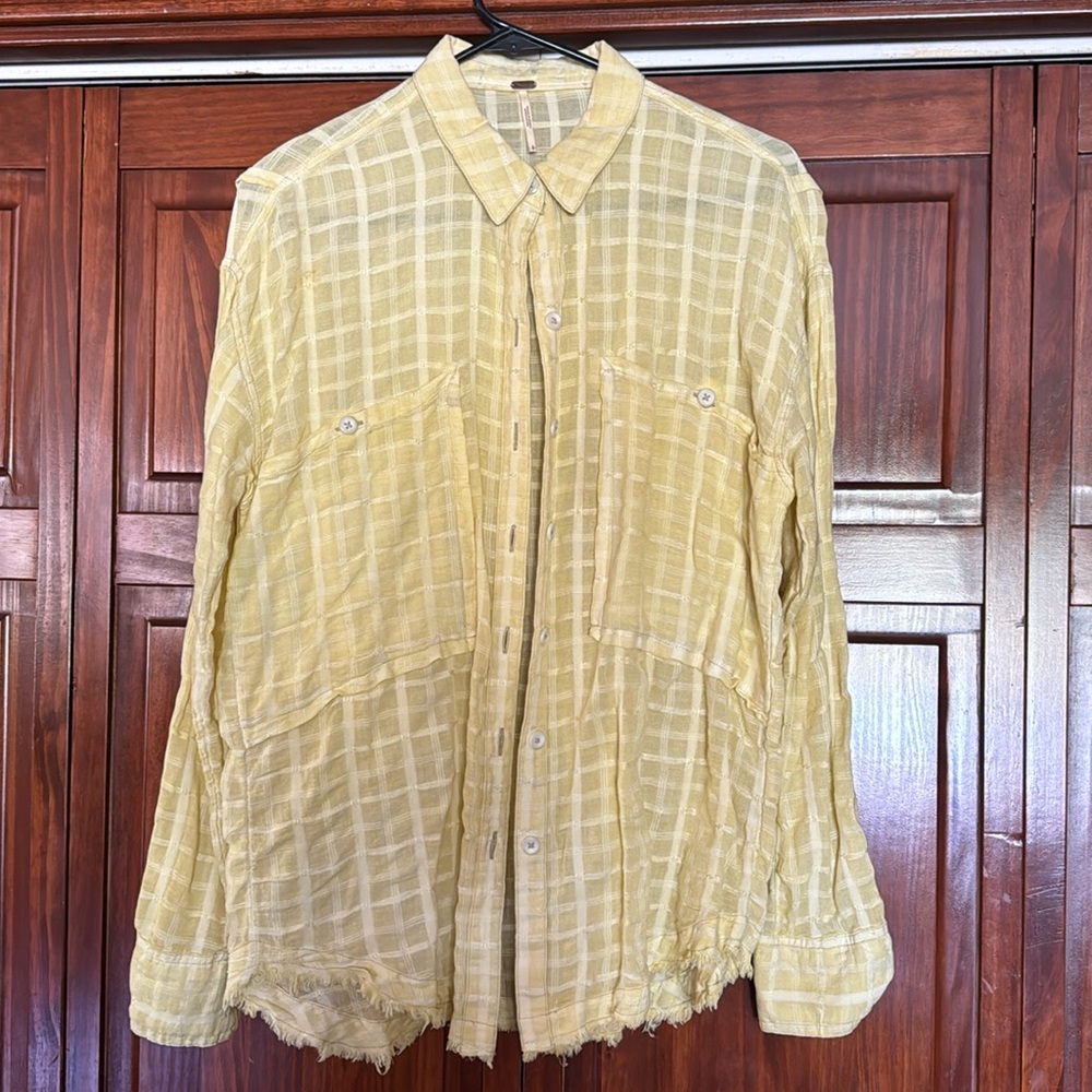 Great condition, free people, button-down shirt